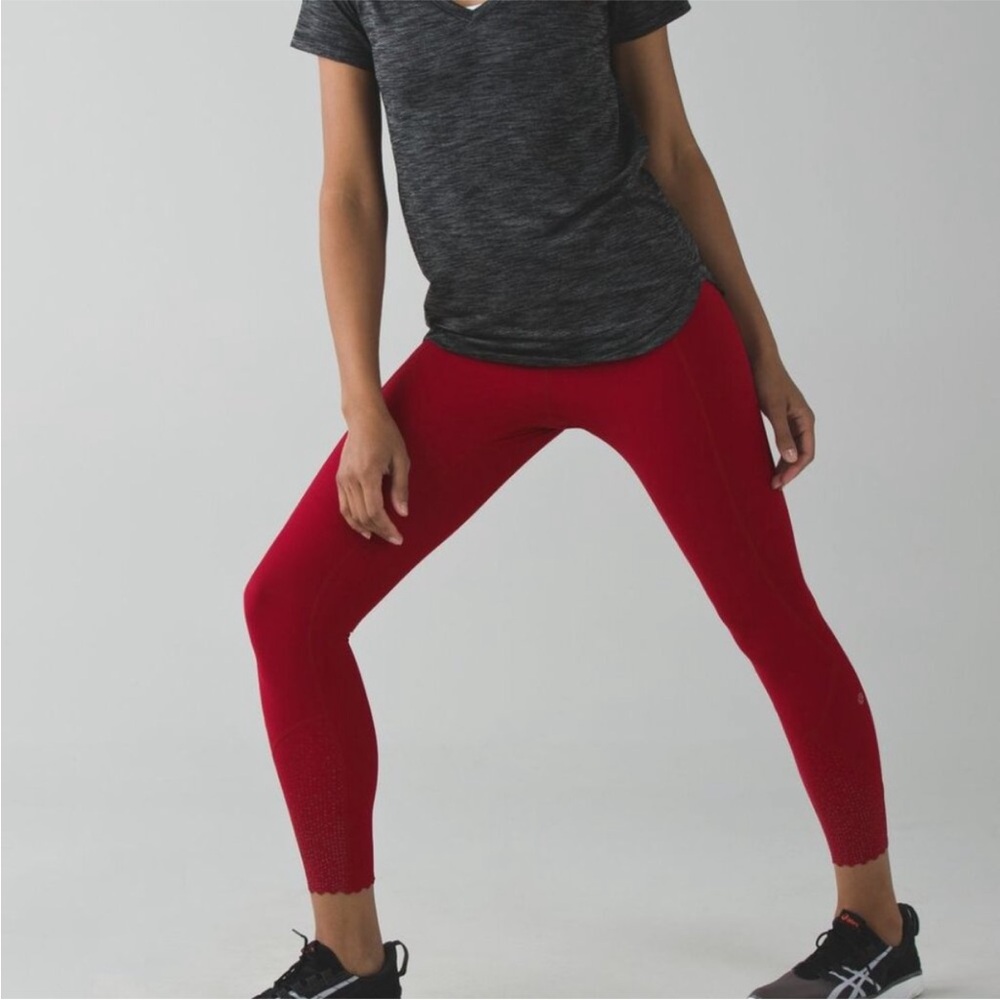 Lululemon Tight Stuff Tight | Reflective Red | Size 8
